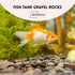 1 Pound Pebbles, 1-3cm River Rocks for Indoor Plants, Decorative Stones for Fish Tank Aquariums