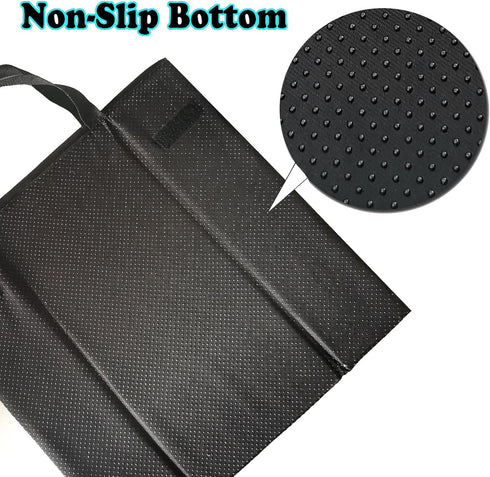 Pozico Portable Stadium Seat Cushion with Backrest for Bleacher, Lightweight Foldable Seat for Outdoor Sports, Concerts