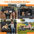 4 1 Hammock URPOWER in Dog Car Seat Cover for Back Seat, Waterproof Dog with Mesh Window and Side Flap Pet Car Seat