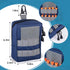 Golf Balls Bag, Molle Golf Tees Holder Pouch for Golf Rangefinder Storage, Zipper Golf Accessories Bag