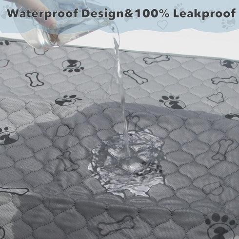 3 Pack 34x36 Reusable Puppy Pads, Super Absorbent Washable Leakproof Training Mats for Potty Training