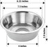 HB Pet Feeder Stainless Steel Dog Bowls Replacement, 8.25" Diameter, 2.8" Height for Raised Feeders (Double Pack)