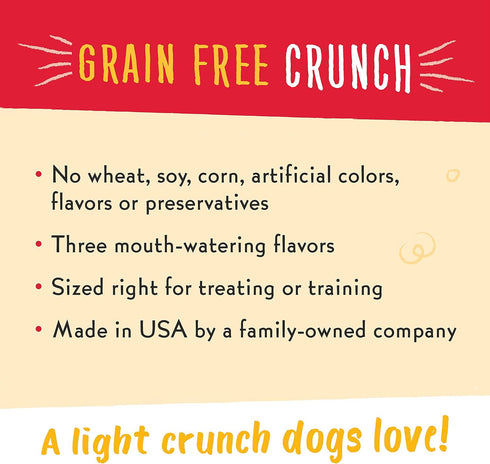 Charlee Bear Bear Crunch, Grain-Free Chicken, Pumpkin & Apple Flavor, 8 oz