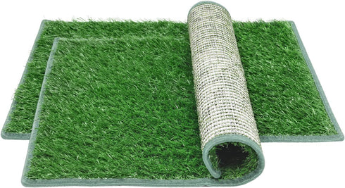 Artificial Dog Grass Pee Pad, 2-Pack, Indoor Potty Training Replacement Turf for Puppies