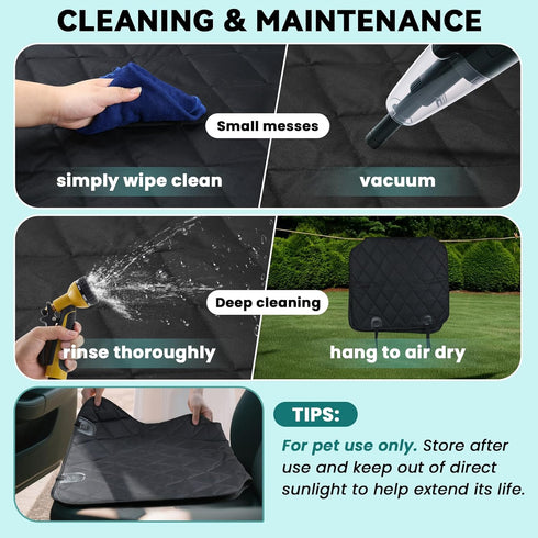 2Pack VIVAGLORY Dog Front Seat Cover Seatflex Car Seat Protector for Dog, Car Cover for Pet, Front Single Bucket