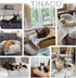 Tinaco Luxurious Calming Dog/Cat Bed Mats, Washable Removable Couch Cover, Waterproof Lining, Gradient Gray, XL