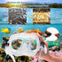 Kids Snorkel Set with Mask, Fins, Mesh Bag, Anti-Fog Snorkeling Gear for Swimming