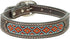 Weaver Leather Pet Beaded Basket Weave Dog Collar, Natural, 3/4" x 13"