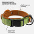 CollarDirect Airtag Dog Collar, Reflective Dog Collar for Apple Air Tag for Large, Medium, Small Dogs (Green, XL)