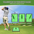 Fanshaw 16"x12" Golf Hitting Mat, Swing Path Feedback Golf Training Mat, Extra Replaceable Practice Mat, Indoor Outdoor