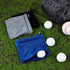 OLYCRAFT 3Pcs Golf Ball Towel with Clips, 5x5.5 Inch Small Dark Blue Black Gray Polyester Golf Towels