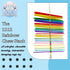 1112 by M&M Rainbow Chew Stick - Handcrafted Breakable Turnable Hanging Bird Cage Toy, Bright Colors, Spinning Sticks