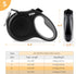 Retractable Dog Leash by Fida, 16 ft Dog Walking Leash for Small Dogs up to 26 lbs, 360° Tangle Free, Black