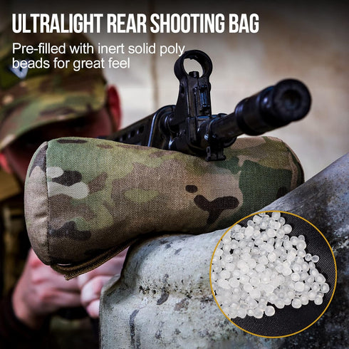 OneTigris Pre-Filled Shooting Rest Bag, Front & Rear Gun Support Bags, Sand Bags for Outdoor Shooting and Hunting