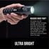 GORILLA GRIP Powerful LED Tactical Flashlight, 750 FT High Lumens, Water Resistant, Mini Flash Light for Camping