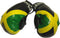 Flag Mini Small Boxing Gloves for Car Mirror - Americas