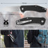 FLISSA Pocket Knife, Folding Tactical Knife with G10 Handle, D2 Blade, Liner Lock, EDC Knife