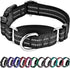 Martingale Dog Collar, Adjustable Reflective Nylon Collar with Quick Release Buckle for Training (X-Large, Black)