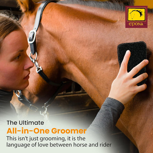 Epona Tiger's Tongue Horse Groomer, Scrubber Massager