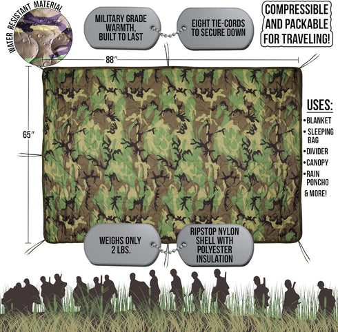 Woobie Blanket Military Poncho Liner Nylon