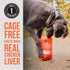 Natural Rapport Chicken Liver Dog Treats, Grain-Free Freeze Dried Chicken Bites for Small and Large Dogs