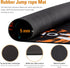 Jump Rope Mat Large Rubber Exercise Mat Workout Mats for Home Gym Flooring Non-Slip Oval Design for Floor & Rope