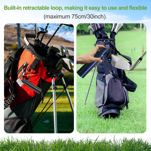 Golf Club Cleaner Brush with Carabiner Clip and Leak-Proof Water Bottle, Lightweight Cleaning Tool for Clubs