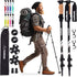 TrailBuddy Trekking Poles - Pair of 2 Lightweight, Collapsible Hiking Poles for Backpacking Gear, 7075 Aluminum with
