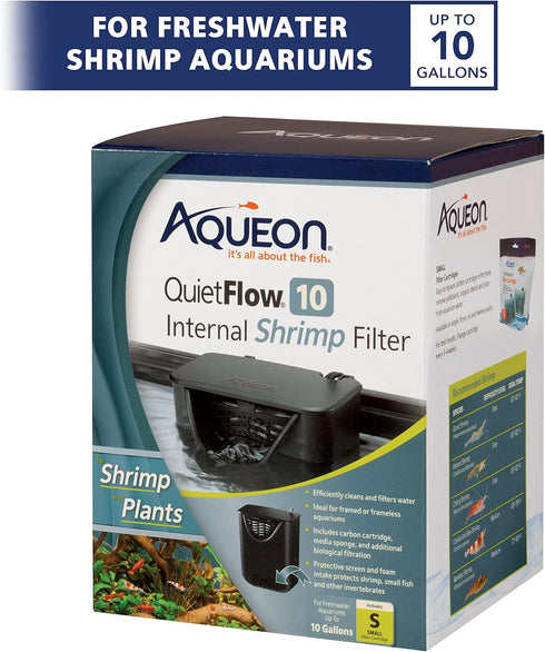 Aqueon QuietFlow Internal Shrimp Filter 10 Gallons