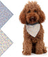 Reversible Purple Floral Dog Bandana - Cotton Handkerchief for Small Dogs, Cats, Puppies, Single Piece