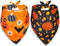 2 Pack Halloween Dog Bandana, Holiday Cat Pumpkin Candy Corn Bandana Bibs