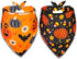 2 Pack Halloween Dog Bandana, Holiday Cat Pumpkin Candy Corn Bandana Bibs
