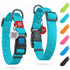 Waterproof Dog Collar, Heavy Duty Adjustable Durable Collars for Small Medium Large Dogs, Red Blue Pink Mint Green