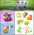Dog Chewing Ring - Soft Rubber Dental Chewing Toy for Small and Medium Dogs, 10", Green