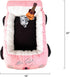 Elvis-Themed Plush Car Pet Bed for Cats - Pink with Musical Pillows