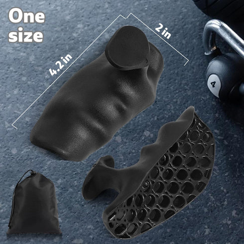 Krotour Rubber Gym Grips for Weights Training, Ergonomic Workout Grip for Weight Lifting Men Women Hand Protector Gym