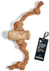 Dog CHEW Toy Made of Coffee Wood and Coconut Rope - Large for All Breeds