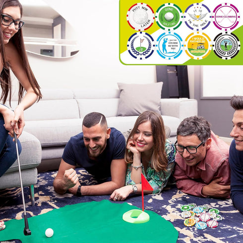 Sosation 24 Pcs Golf Ball Marker - Funny Poker Chip Collection, 1.57 Inches Set for Men & Women Accessories