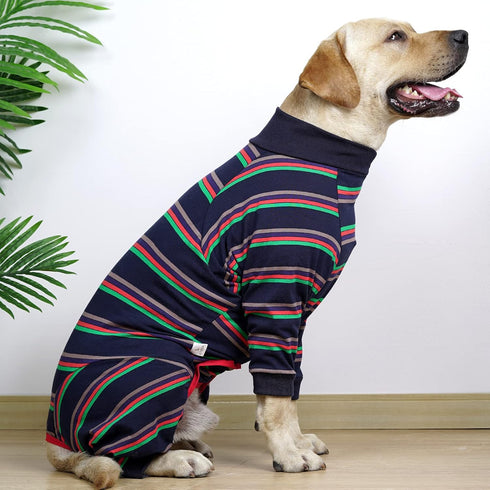 Dog Recovery Suit Abdominal Wound After Surgery Wear, Prevent Licking Wounds E-Collar & Cone Alternatives, Long Sleeve