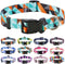 Dog Collar with Bohemia Floral Patterns, Soft Adjustable Ethnic Style Collar for Small Medium Large Dogs (Geometry, M)
