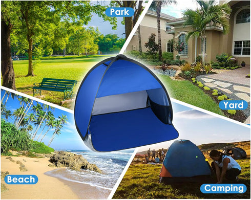 Mini Tent for Pets, Small Dog Tent for Beach, Portable Pop Up Sun Shade Shelter with Phone Compartment for Camping