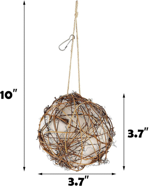 winemana Set of 3 Globe Hummingbird Nesters, Full of Bird Nesting Materials, Ideal Bird Gifts for Garden