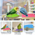 kathson Bird Perch Platform - Sanded Stand Wooden Corner Shelf for Parrots, Conures, Budgies, Cockatiels