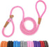 Lynxking Dog Leash Slip Lead, 5 6 8 FT Heavy Duty Braided No Pull Training Leash for Small to Large Dogs