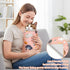 EYxsaxenk 27.6" 15lbs) Cat Grooming Wrap - Pink Self-Adhesive Cat Restraint Wrap Cutting Nails Blanket Anti-Scratch