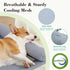 Cooling Elevated Dog Bed with Pillows - Portable Washable Raised Dog Cot with Chew Proof Mesh, Medium, Gray