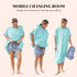 Swimming Catalonia Absorbent Surf Poncho Men Women, Quick Dry Towel Changing Poncho, Hooded Towel Poncho Adult