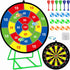 Large Dart Board for Kids, Kids Double-Sided Dart Board with Sticky Balls