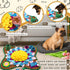 18.8 18.8 Inch 2 Pack Arrowbash Snuffle Mat for Dogs Cats x Interactive Sniff Feeding Mat with Toy Balls for Small