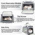 Texsens Pet Carrier - Soft-Sided Cat Carrier for Small/Medium/Large Cats & Puppies Up to 16 lbs, TSA Approved (Grey)